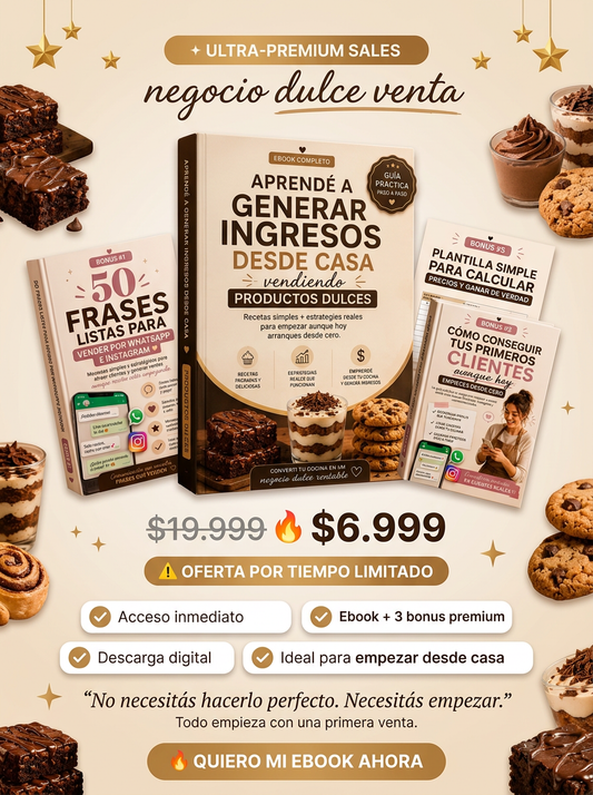 Recetas Que Dan Plata | Aprendé a Generar Ingresos Desde Casa + 3 Bonus Premium